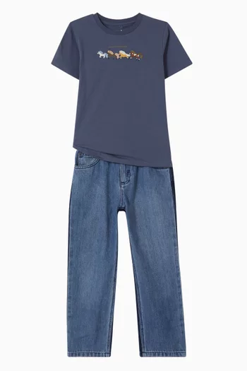 Straight-leg Jeans in Denim