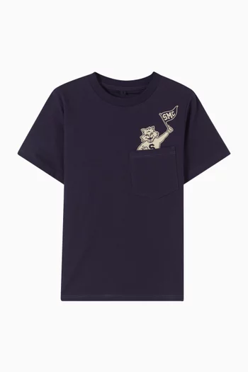 Tiger-print T-shirt in Cotton