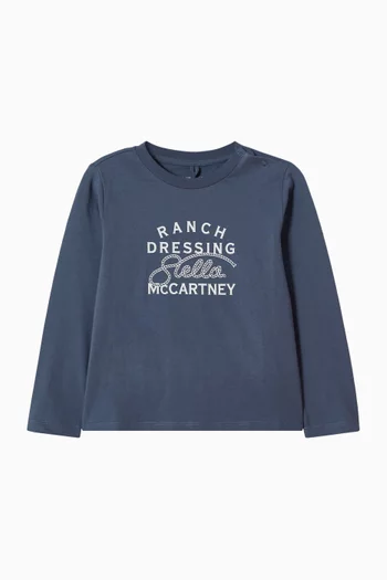 Printed T-shirt in Cotton