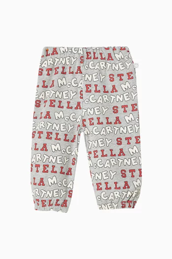All-over Logo Sweatpants in Cotton