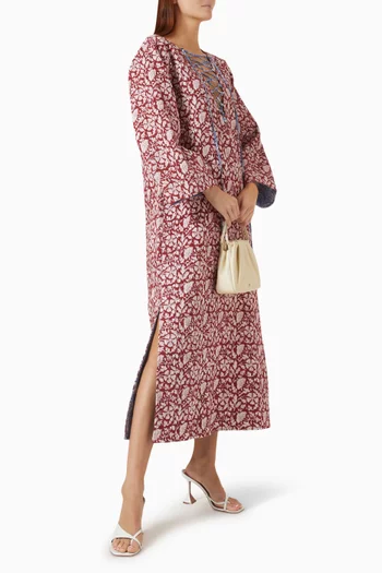Lace-up Quilted Kaftan