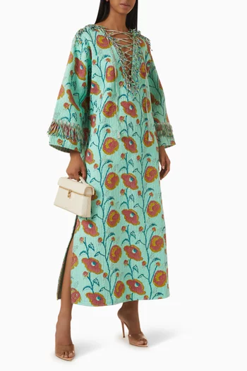 Classic Quilted Kaftan in Cotton