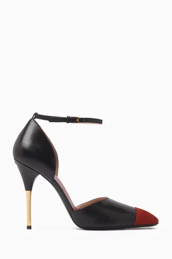 D'Orsay Sinead 105 Pumps in Leather & Suede