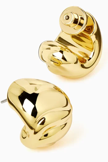 Nelle Hoop Earrings in 14kt Gold-dipped Brass