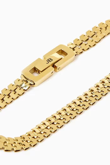 Double Amalfi Bracelet in 14kt Gold-plated Steel
