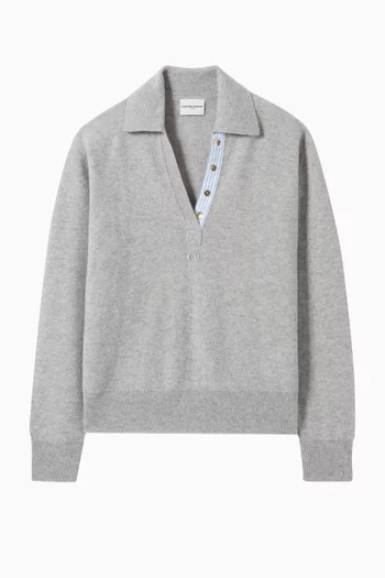 Polo Sweater in Wool