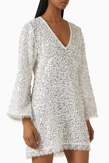 Raysa Sequin-embellished Mini Dress