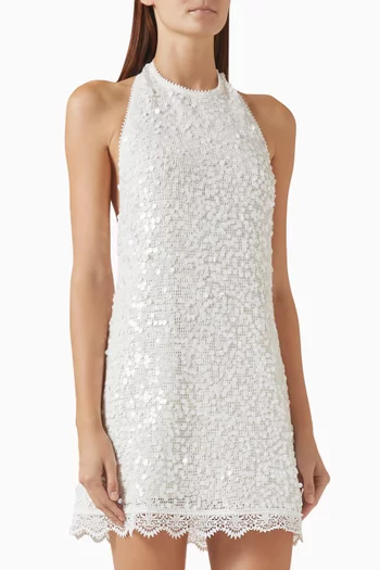 Lumina Sequin-embellished Mini Dress