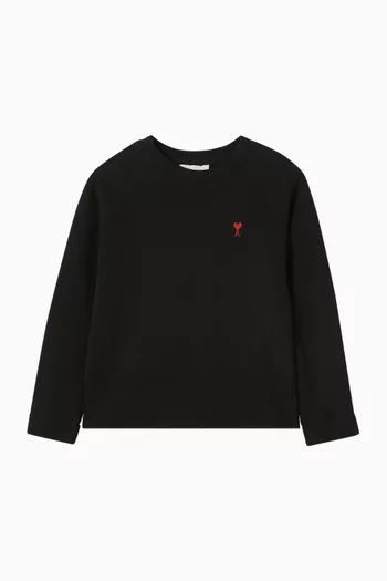 Ami de Coeur Crewneck Sweatshirt in Fleece