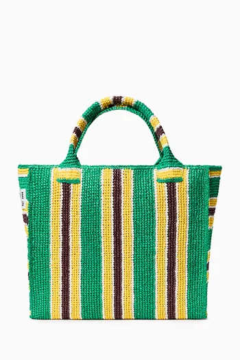 Large Sol Crochet Beach Bag in Raffia