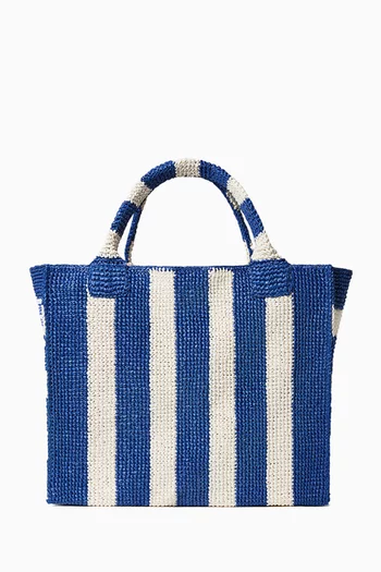 Large Sol Crochet Beach Bag in Raffia