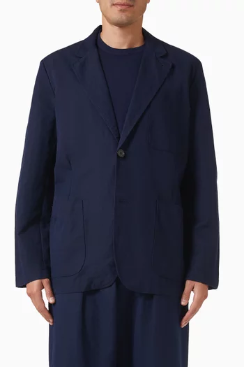 Two-button Blazer in Linen-cotton