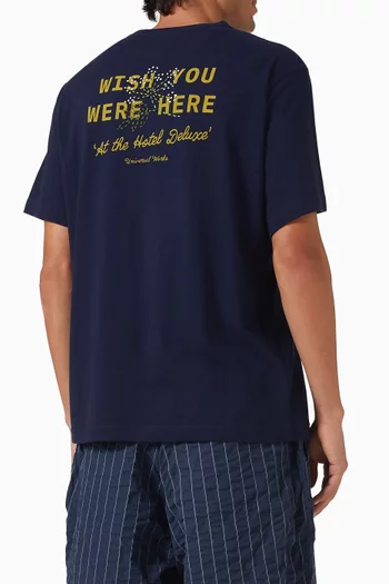 Wish You Were Here T-shirt in Cotton