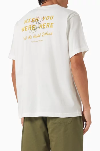 Wish You Were Here T-shirt in Cotton