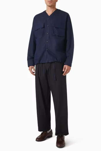 Parachute Shirt in Linen-cotton