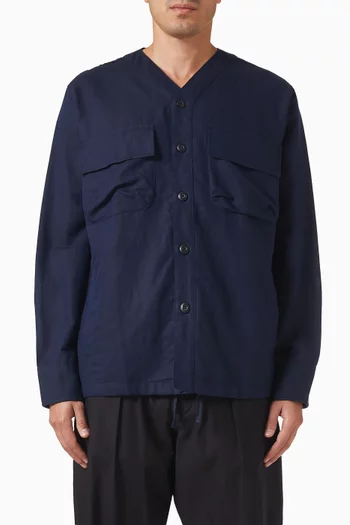 Parachute Shirt in Linen-cotton