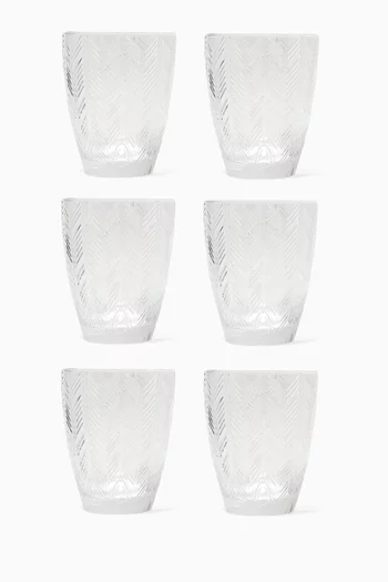 ZigZag Water Glasses, Set of 6