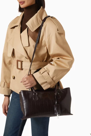 Shell Brot Tote Bag in Eel Leather