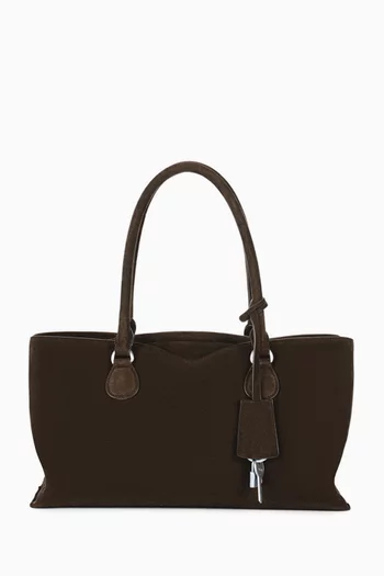 Shell Brot Tote Bag in Suede