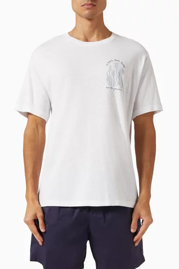 Dinis Box Wave T-shirt in Organic-cotton