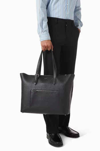 Travel Tote Bag in Leather