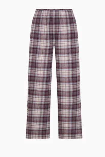 Flannel Sleep Oversized Pants