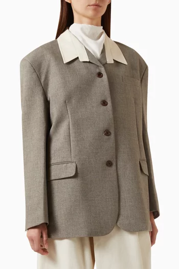 Suki Shirt Collar Blazer