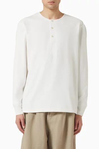 Kuyto Henley T-shirt in Cotton