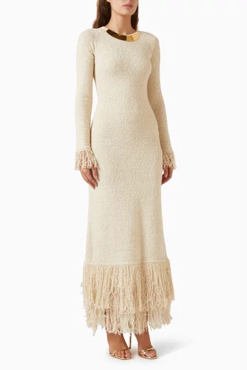 Knit Fringe Dress