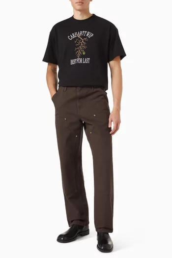 Restraint T-shirt in Cotton Jersey
