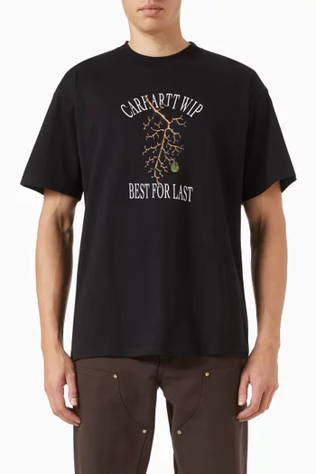 Restraint T-shirt in Cotton Jersey