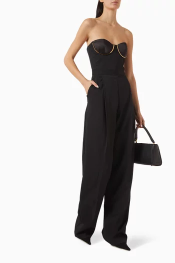 Strapless Bustier Jumpsuit