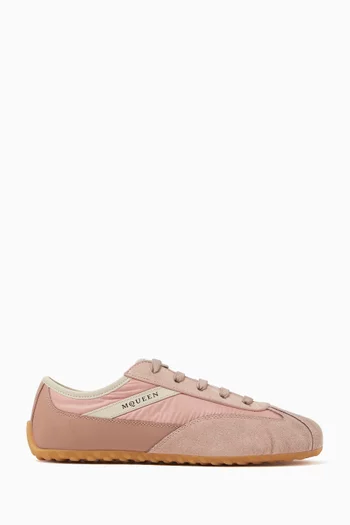 Boxe Sneakers in Nylon, Leather & Suede