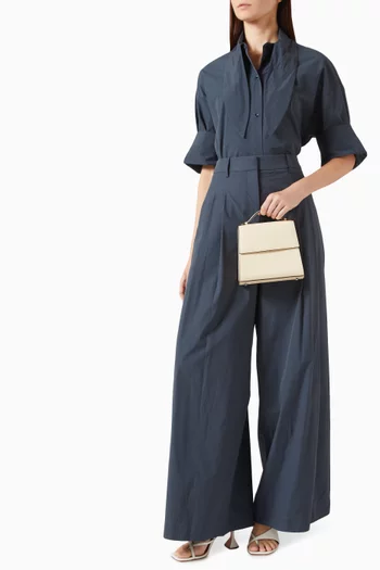Tie One On Shirt in Cotton Poplin