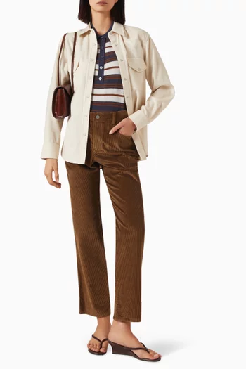 Kent St Straight-leg Pants in Cotton Corduroy