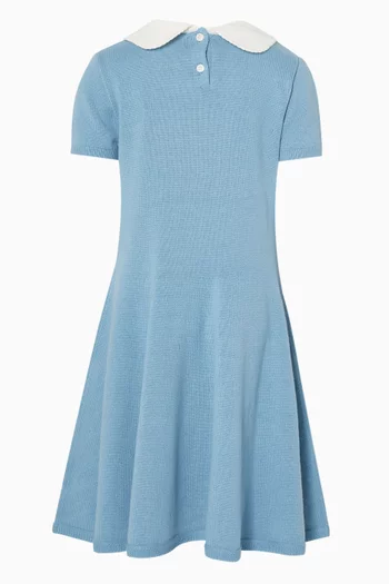 Polo Collar Dress in Cotton