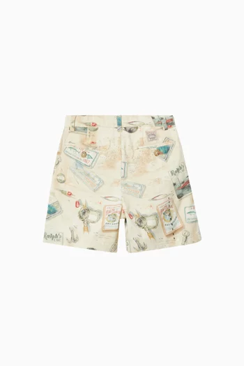 All-over Print Bermuda Shorts