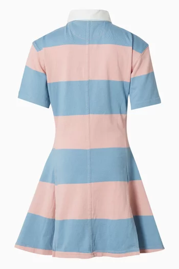 Striped Rugby Dress in Cotton Jersey