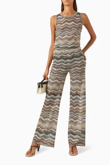 Wide-leg Pants in Viscose Blend