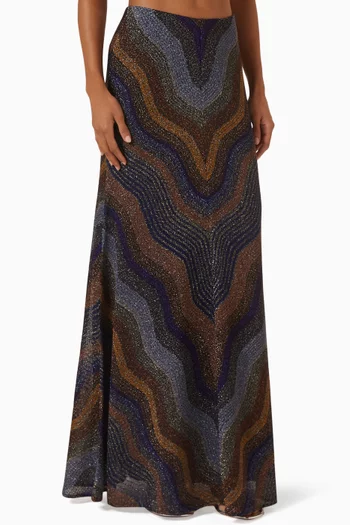 Knit Maxi Skirt in Viscose Blend
