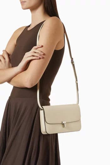 T-Lock Crossbody Bag in Grained Leather
