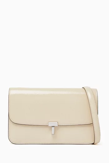 T-Lock Crossbody Bag in Grained Leather