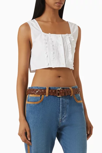 Crop Top in Cotton Poplin