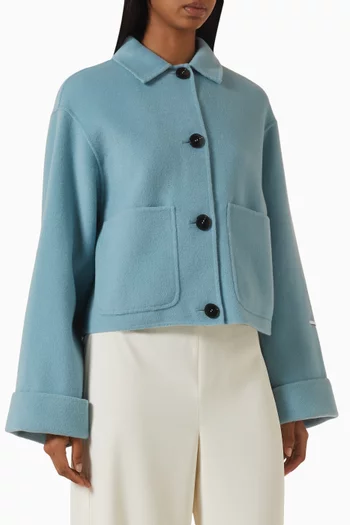Double-sided Jacket in Wool-viscose