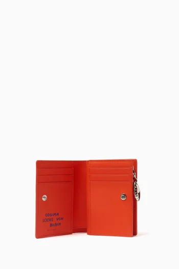 Claw Compact Wallet in Leather