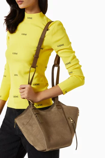 Hammock Flip Bag in Suede