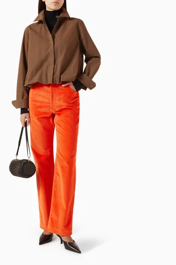 Straight-leg Pants in Corduroy