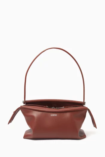 Small Whisker Shoulder Bag in Smooth Leather