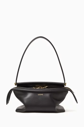 Small Whisker Shoulder Bag in Smooth Leather