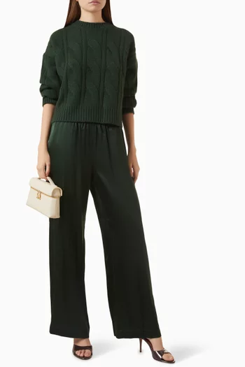 Tristan Cable-knit Crewneck Sweater